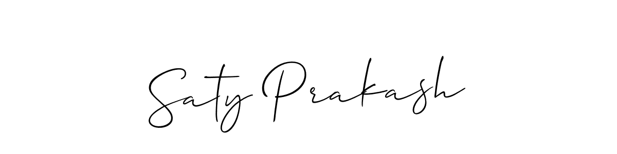 How to Draw Saty Prakash signature style? Allison_Script is a latest design signature styles for name Saty Prakash. Saty Prakash signature style 2 images and pictures png