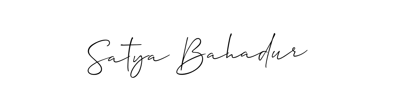 Make a short Satya Bahadur signature style. Manage your documents anywhere anytime using Allison_Script. Create and add eSignatures, submit forms, share and send files easily. Satya Bahadur signature style 2 images and pictures png