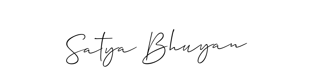 Best and Professional Signature Style for Satya Bhuyan. Allison_Script Best Signature Style Collection. Satya Bhuyan signature style 2 images and pictures png