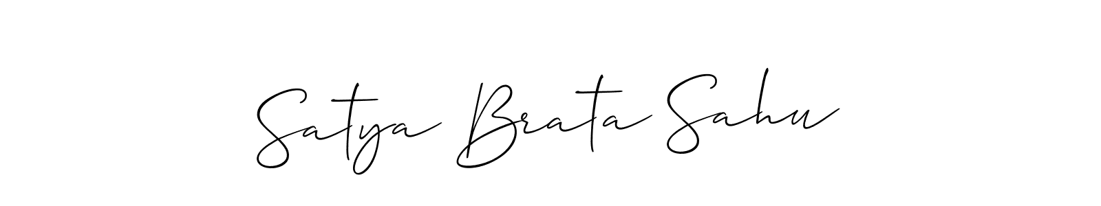 Use a signature maker to create a handwritten signature online. With this signature software, you can design (Allison_Script) your own signature for name Satya Brata Sahu. Satya Brata Sahu signature style 2 images and pictures png