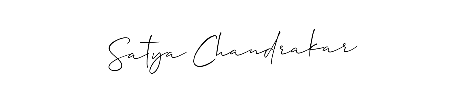 Make a short Satya Chandrakar signature style. Manage your documents anywhere anytime using Allison_Script. Create and add eSignatures, submit forms, share and send files easily. Satya Chandrakar signature style 2 images and pictures png