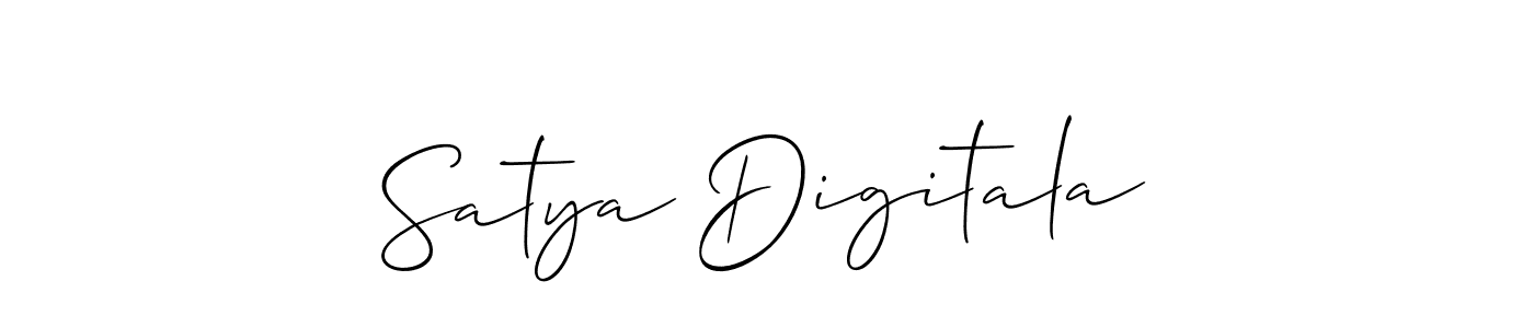 Also You can easily find your signature by using the search form. We will create Satya Digitala name handwritten signature images for you free of cost using Allison_Script sign style. Satya Digitala signature style 2 images and pictures png