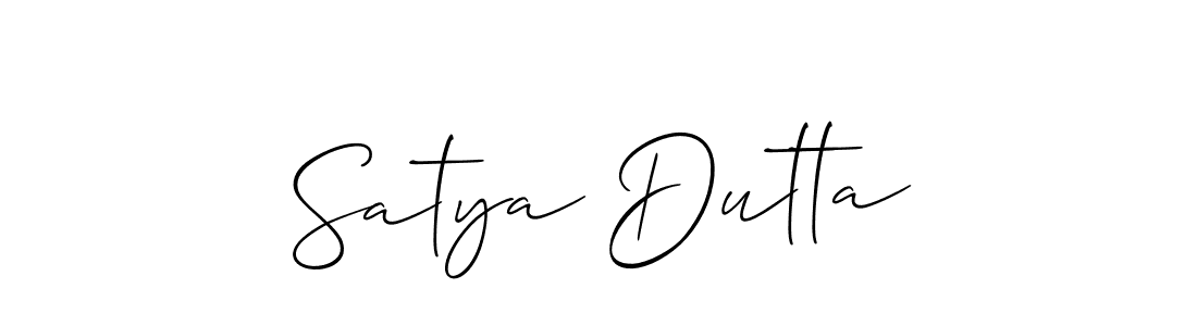 Similarly Allison_Script is the best handwritten signature design. Signature creator online .You can use it as an online autograph creator for name Satya Dutta. Satya Dutta signature style 2 images and pictures png