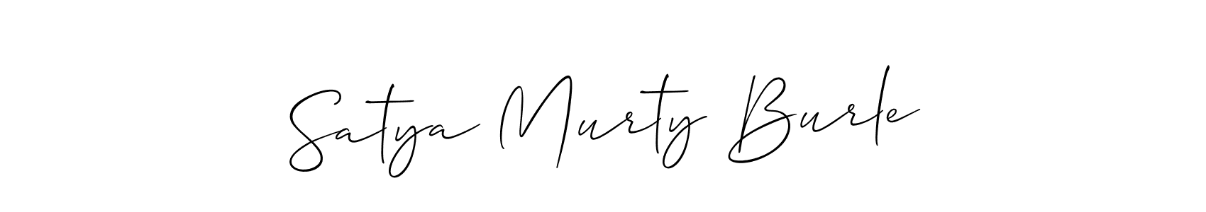 Best and Professional Signature Style for Satya Murty Burle. Allison_Script Best Signature Style Collection. Satya Murty Burle signature style 2 images and pictures png