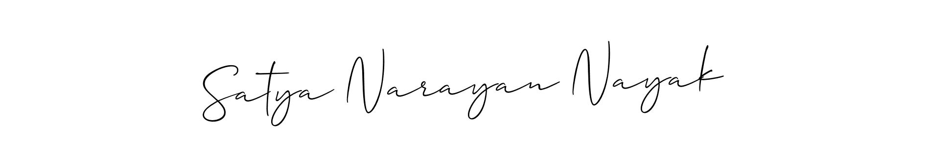 if you are searching for the best signature style for your name Satya Narayan Nayak. so please give up your signature search. here we have designed multiple signature styles  using Allison_Script. Satya Narayan Nayak signature style 2 images and pictures png