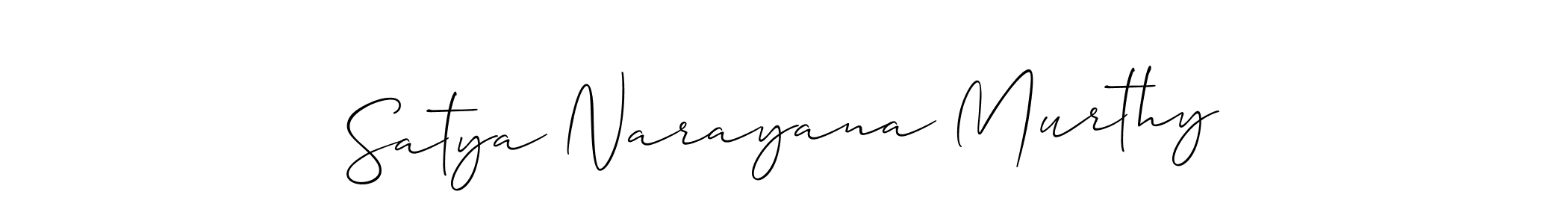 Satya Narayana Murthy stylish signature style. Best Handwritten Sign (Allison_Script) for my name. Handwritten Signature Collection Ideas for my name Satya Narayana Murthy. Satya Narayana Murthy signature style 2 images and pictures png