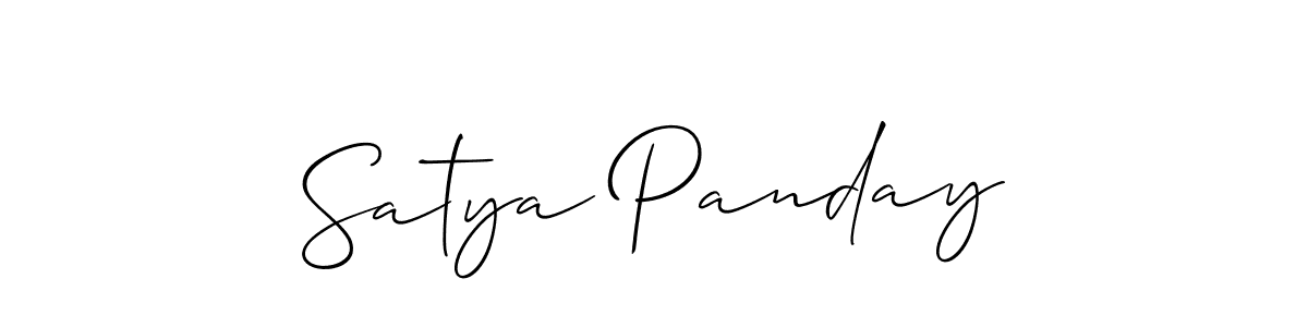 Make a short Satya Panday signature style. Manage your documents anywhere anytime using Allison_Script. Create and add eSignatures, submit forms, share and send files easily. Satya Panday signature style 2 images and pictures png