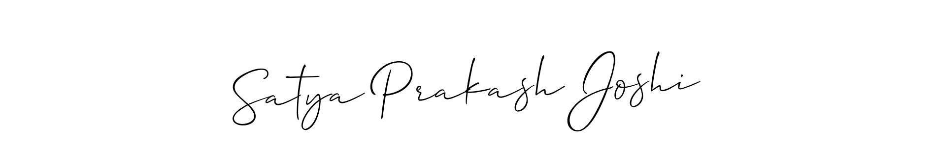 Satya Prakash Joshi stylish signature style. Best Handwritten Sign (Allison_Script) for my name. Handwritten Signature Collection Ideas for my name Satya Prakash Joshi. Satya Prakash Joshi signature style 2 images and pictures png