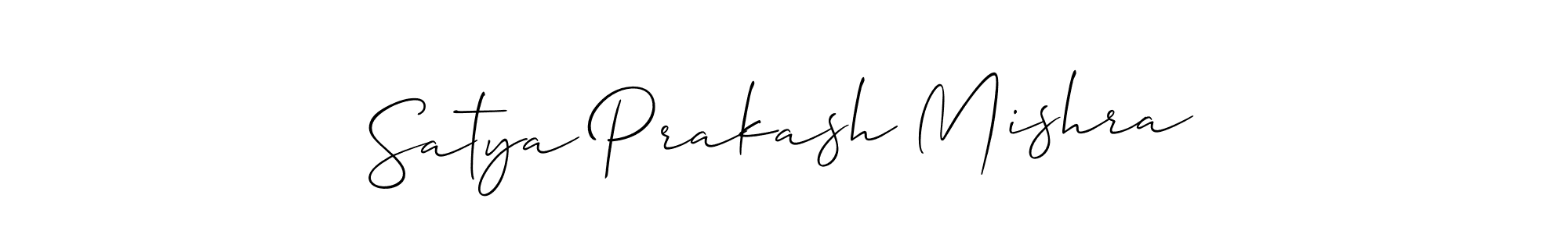 Allison_Script is a professional signature style that is perfect for those who want to add a touch of class to their signature. It is also a great choice for those who want to make their signature more unique. Get Satya Prakash Mishra name to fancy signature for free. Satya Prakash Mishra signature style 2 images and pictures png