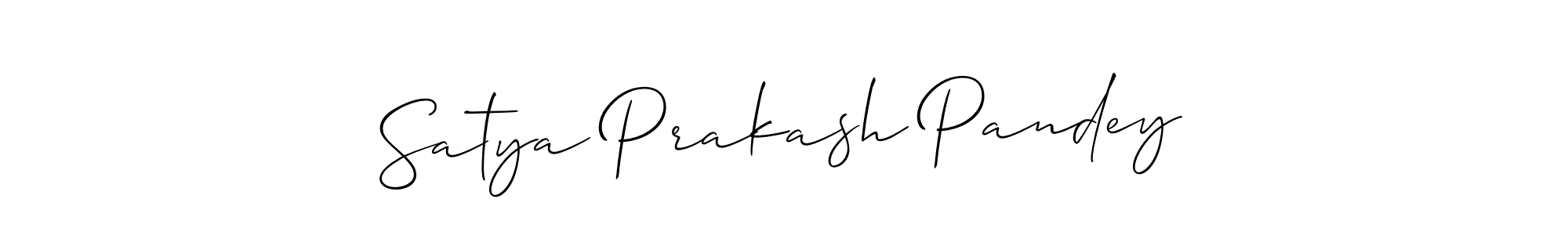 Make a beautiful signature design for name Satya Prakash Pandey. With this signature (Allison_Script) style, you can create a handwritten signature for free. Satya Prakash Pandey signature style 2 images and pictures png
