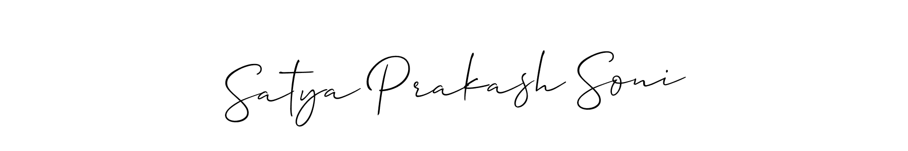 Also You can easily find your signature by using the search form. We will create Satya Prakash Soni name handwritten signature images for you free of cost using Allison_Script sign style. Satya Prakash Soni signature style 2 images and pictures png
