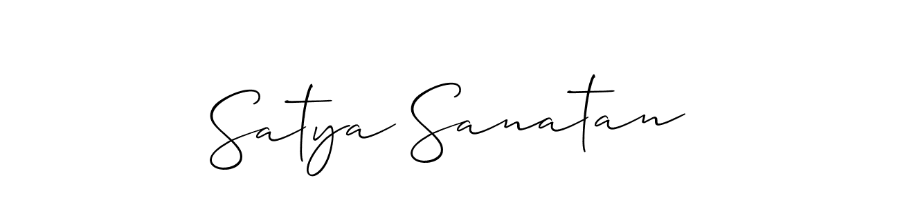 Also we have Satya Sanatan name is the best signature style. Create professional handwritten signature collection using Allison_Script autograph style. Satya Sanatan signature style 2 images and pictures png