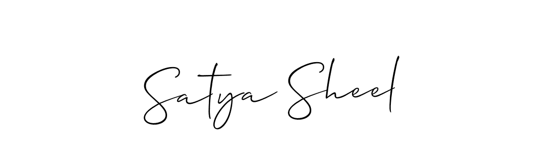 Design your own signature with our free online signature maker. With this signature software, you can create a handwritten (Allison_Script) signature for name Satya Sheel. Satya Sheel signature style 2 images and pictures png