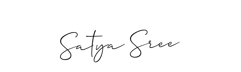 It looks lik you need a new signature style for name Satya Sree. Design unique handwritten (Allison_Script) signature with our free signature maker in just a few clicks. Satya Sree signature style 2 images and pictures png