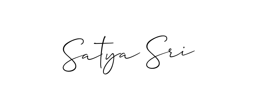 Design your own signature with our free online signature maker. With this signature software, you can create a handwritten (Allison_Script) signature for name Satya Sri. Satya Sri signature style 2 images and pictures png