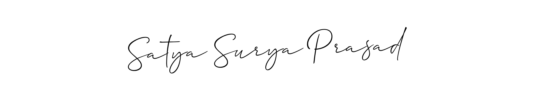 How to Draw Satya Surya Prasad signature style? Allison_Script is a latest design signature styles for name Satya Surya Prasad. Satya Surya Prasad signature style 2 images and pictures png