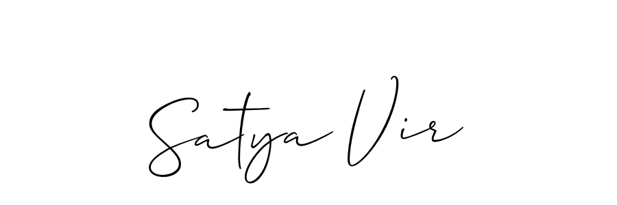 Also You can easily find your signature by using the search form. We will create Satya Vir name handwritten signature images for you free of cost using Allison_Script sign style. Satya Vir signature style 2 images and pictures png