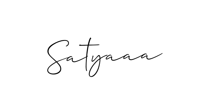Make a beautiful signature design for name Satyaaa. Use this online signature maker to create a handwritten signature for free. Satyaaa signature style 2 images and pictures png