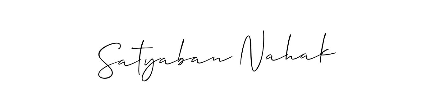 Similarly Allison_Script is the best handwritten signature design. Signature creator online .You can use it as an online autograph creator for name Satyaban Nahak. Satyaban Nahak signature style 2 images and pictures png