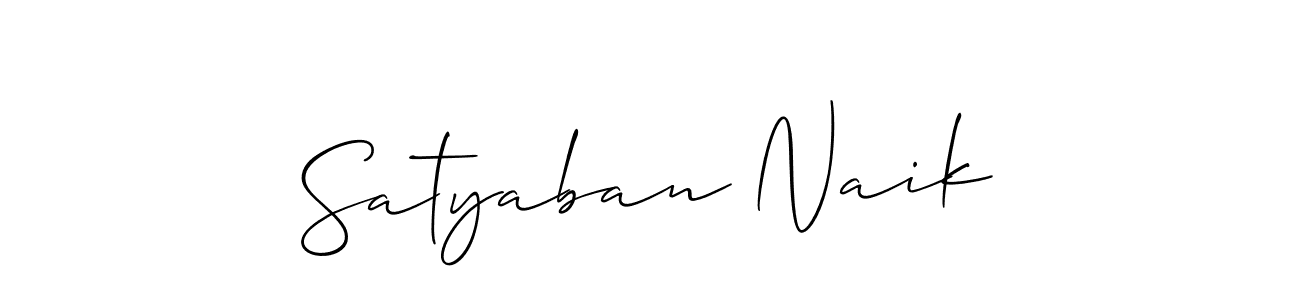 You should practise on your own different ways (Allison_Script) to write your name (Satyaban Naik) in signature. don't let someone else do it for you. Satyaban Naik signature style 2 images and pictures png