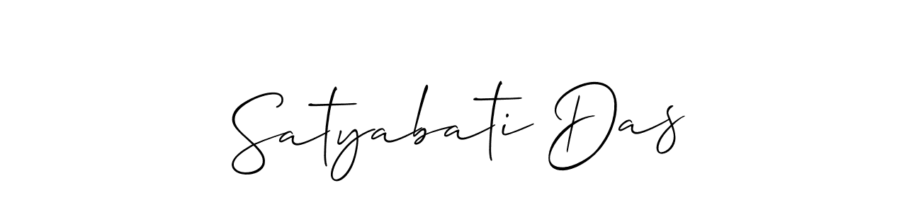 if you are searching for the best signature style for your name Satyabati Das. so please give up your signature search. here we have designed multiple signature styles  using Allison_Script. Satyabati Das signature style 2 images and pictures png