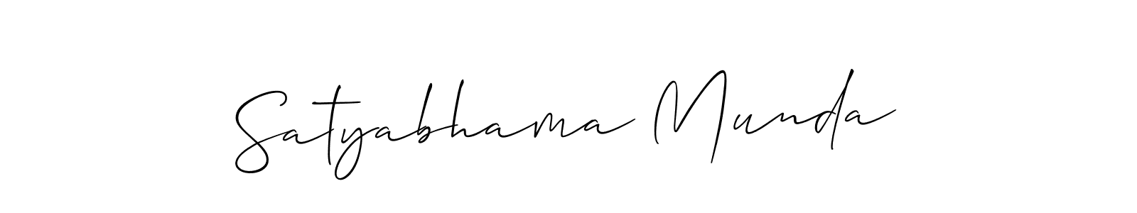 It looks lik you need a new signature style for name Satyabhama Munda. Design unique handwritten (Allison_Script) signature with our free signature maker in just a few clicks. Satyabhama Munda signature style 2 images and pictures png