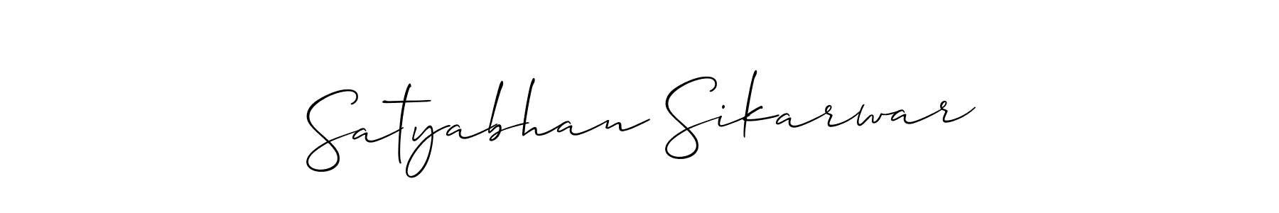 Also You can easily find your signature by using the search form. We will create Satyabhan Sikarwar name handwritten signature images for you free of cost using Allison_Script sign style. Satyabhan Sikarwar signature style 2 images and pictures png