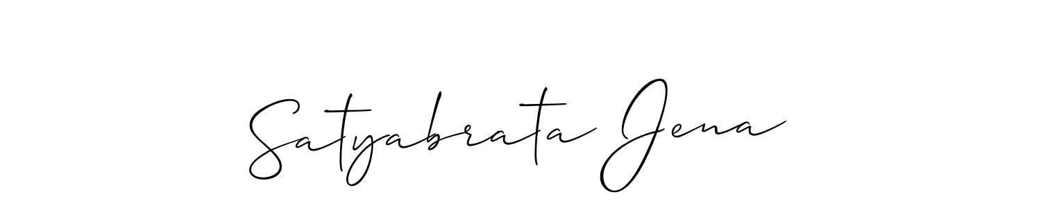 You should practise on your own different ways (Allison_Script) to write your name (Satyabrata Jena) in signature. don't let someone else do it for you. Satyabrata Jena signature style 2 images and pictures png