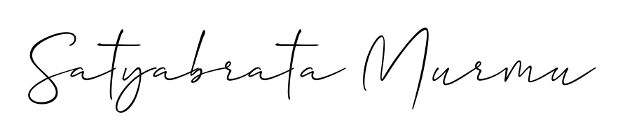 A sleek calligraphic signature for name Satyabrata Murmu utilizing Allison_Script styling. Great for adding personal signatures to photos and art. Satyabrata Murmu signature style 2 images and pictures png
