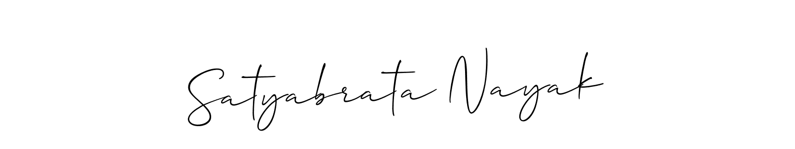 Satyabrata Nayak stylish signature style. Best Handwritten Sign (Allison_Script) for my name. Handwritten Signature Collection Ideas for my name Satyabrata Nayak. Satyabrata Nayak signature style 2 images and pictures png