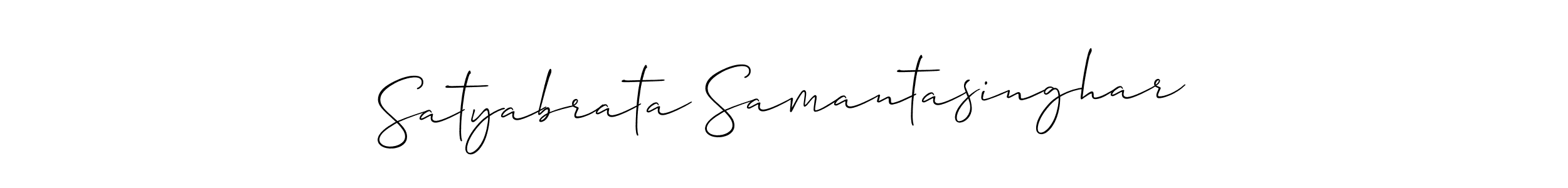 Create a beautiful signature design for name Satyabrata Samantasinghar. With this signature (Allison_Script) fonts, you can make a handwritten signature for free. Satyabrata Samantasinghar signature style 2 images and pictures png