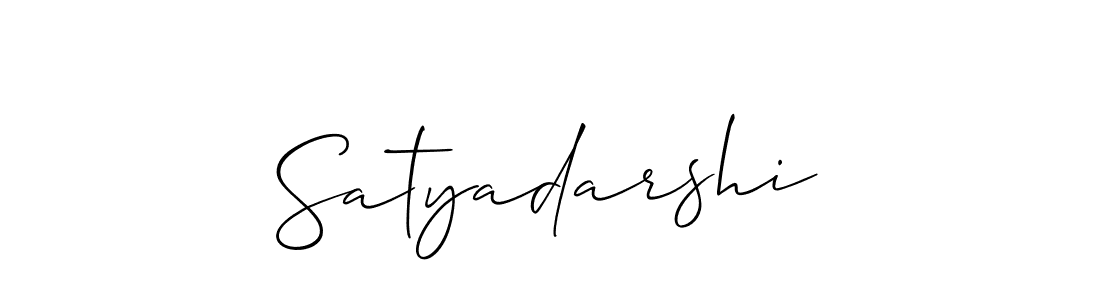Make a beautiful signature design for name Satyadarshi. With this signature (Allison_Script) style, you can create a handwritten signature for free. Satyadarshi signature style 2 images and pictures png