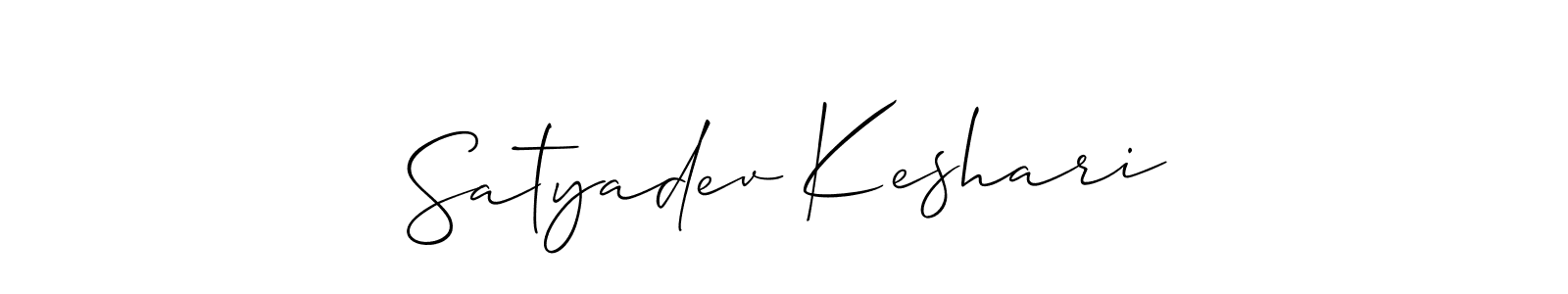 You should practise on your own different ways (Allison_Script) to write your name (Satyadev Keshari) in signature. don't let someone else do it for you. Satyadev Keshari signature style 2 images and pictures png