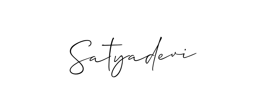 Satyadevi stylish signature style. Best Handwritten Sign (Allison_Script) for my name. Handwritten Signature Collection Ideas for my name Satyadevi. Satyadevi signature style 2 images and pictures png