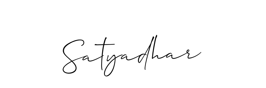 How to make Satyadhar name signature. Use Allison_Script style for creating short signs online. This is the latest handwritten sign. Satyadhar signature style 2 images and pictures png