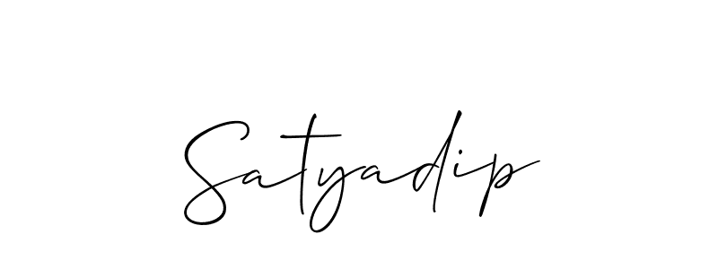 Create a beautiful signature design for name Satyadip. With this signature (Allison_Script) fonts, you can make a handwritten signature for free. Satyadip signature style 2 images and pictures png