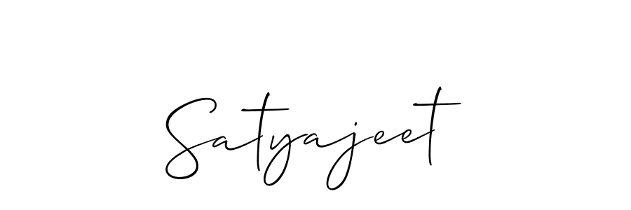 How to Draw Satyajeet signature style? Allison_Script is a latest design signature styles for name Satyajeet. Satyajeet signature style 2 images and pictures png