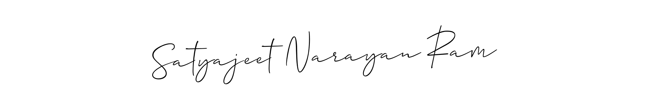 Use a signature maker to create a handwritten signature online. With this signature software, you can design (Allison_Script) your own signature for name Satyajeet Narayan Ram. Satyajeet Narayan Ram signature style 2 images and pictures png