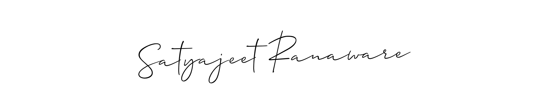 Make a beautiful signature design for name Satyajeet Ranaware. With this signature (Allison_Script) style, you can create a handwritten signature for free. Satyajeet Ranaware signature style 2 images and pictures png