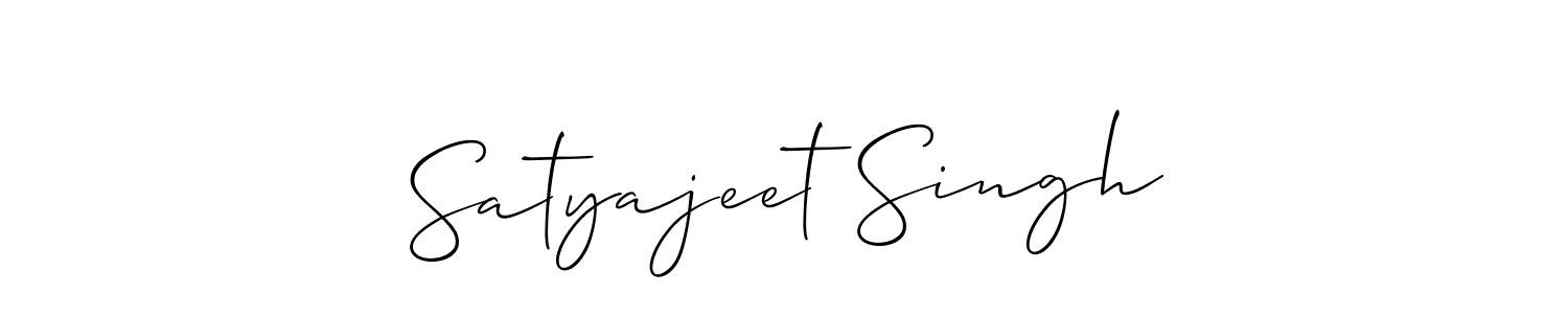 How to make Satyajeet Singh signature? Allison_Script is a professional autograph style. Create handwritten signature for Satyajeet Singh name. Satyajeet Singh signature style 2 images and pictures png