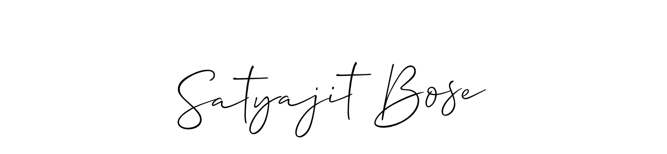 Create a beautiful signature design for name Satyajit Bose. With this signature (Allison_Script) fonts, you can make a handwritten signature for free. Satyajit Bose signature style 2 images and pictures png