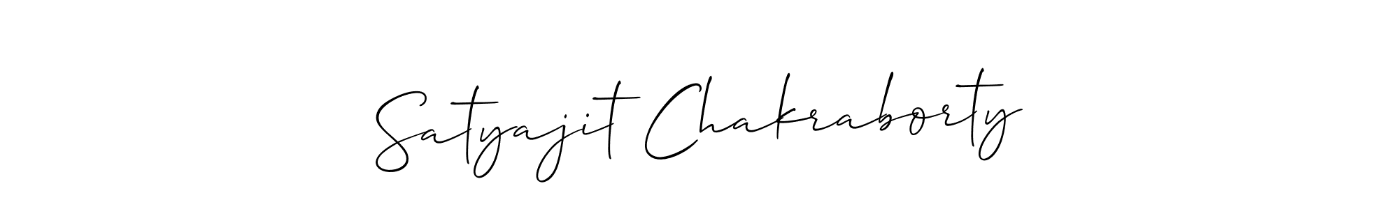 Design your own signature with our free online signature maker. With this signature software, you can create a handwritten (Allison_Script) signature for name Satyajit Chakraborty. Satyajit Chakraborty signature style 2 images and pictures png