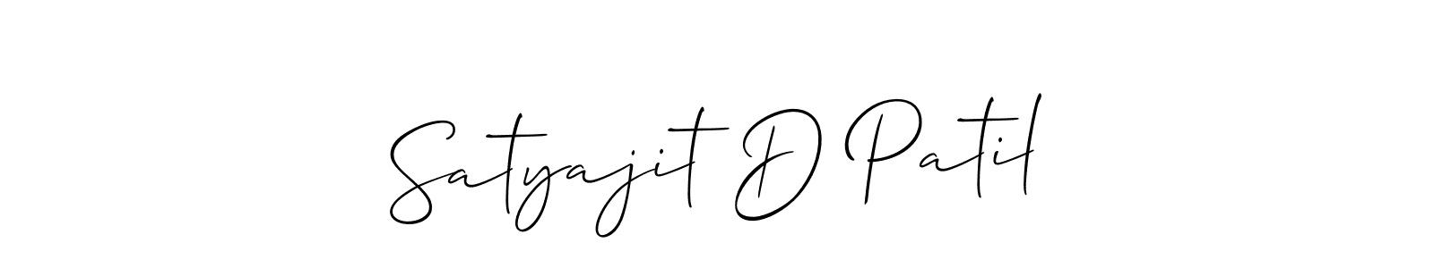 Also we have Satyajit D Patil name is the best signature style. Create professional handwritten signature collection using Allison_Script autograph style. Satyajit D Patil signature style 2 images and pictures png