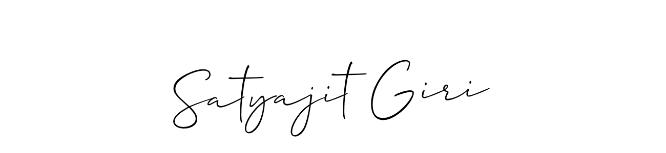 Design your own signature with our free online signature maker. With this signature software, you can create a handwritten (Allison_Script) signature for name Satyajit Giri. Satyajit Giri signature style 2 images and pictures png