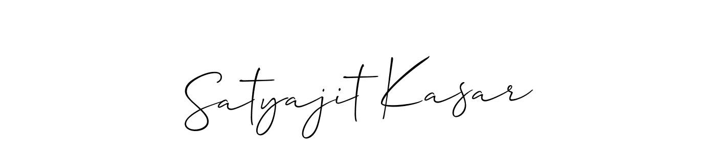 You should practise on your own different ways (Allison_Script) to write your name (Satyajit Kasar) in signature. don't let someone else do it for you. Satyajit Kasar signature style 2 images and pictures png