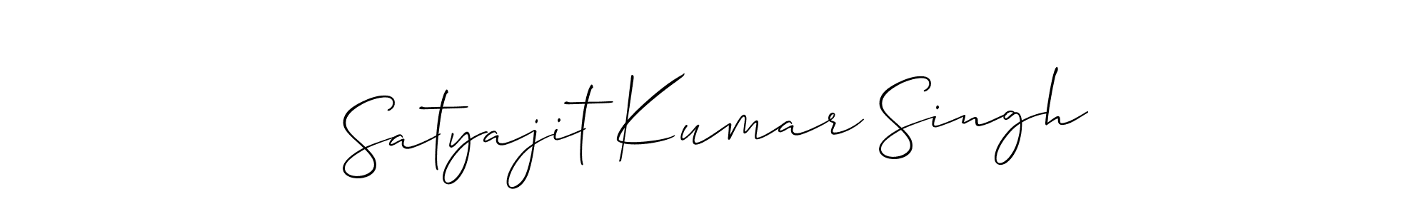 Create a beautiful signature design for name Satyajit Kumar Singh. With this signature (Allison_Script) fonts, you can make a handwritten signature for free. Satyajit Kumar Singh signature style 2 images and pictures png