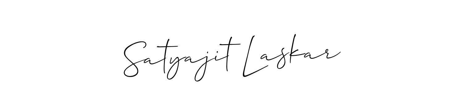 Make a beautiful signature design for name Satyajit Laskar. With this signature (Allison_Script) style, you can create a handwritten signature for free. Satyajit Laskar signature style 2 images and pictures png