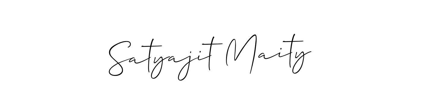 Make a beautiful signature design for name Satyajit Maity. With this signature (Allison_Script) style, you can create a handwritten signature for free. Satyajit Maity signature style 2 images and pictures png