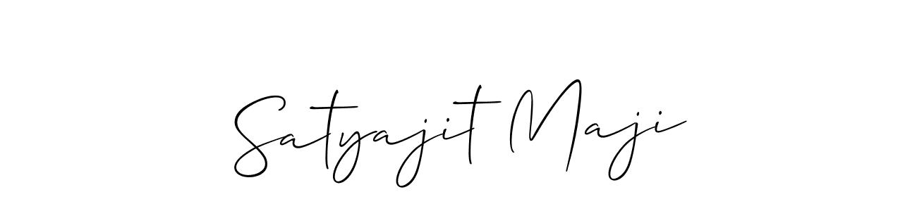 Create a beautiful signature design for name Satyajit Maji. With this signature (Allison_Script) fonts, you can make a handwritten signature for free. Satyajit Maji signature style 2 images and pictures png