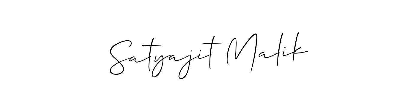 Design your own signature with our free online signature maker. With this signature software, you can create a handwritten (Allison_Script) signature for name Satyajit Malik. Satyajit Malik signature style 2 images and pictures png